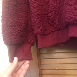 Super Soft Dark Burgundy 3/4 Zip Pullover Size M